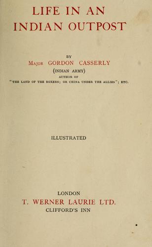Cover for Life in an Indian outpost