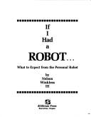 Cover for If I had a robot--