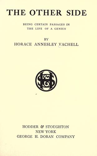 Cover for The other side