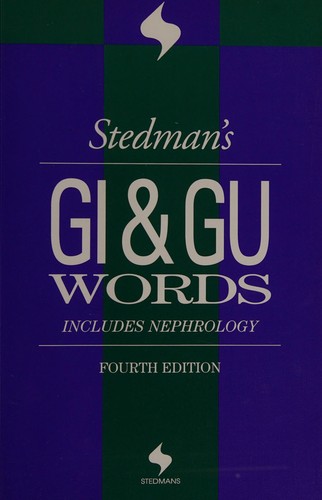 Cover for Stedman's GI & GU words