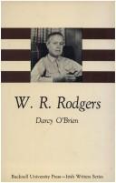 Cover for W.R. Rodgers