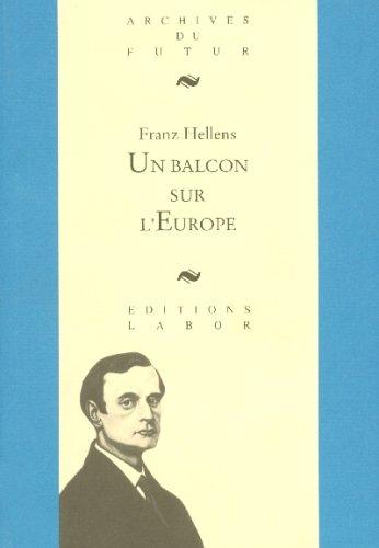 Cover for Un balcon sur l'Europe