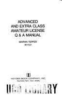 Cover for Advanced and extra class amateur license Q & A manual