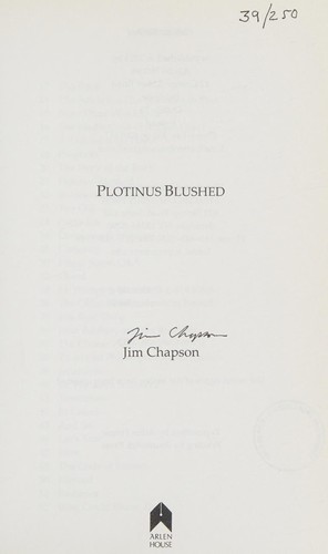 Cover for Plotinus Blushed