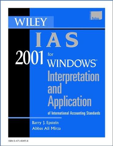Cover for Wiley IAS 2001