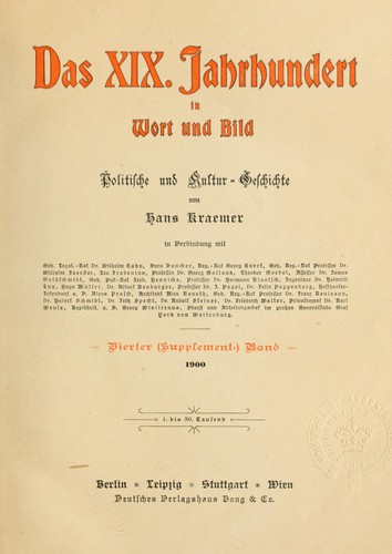 Cover for Das 19. Jahrhundert in Wort und Bild