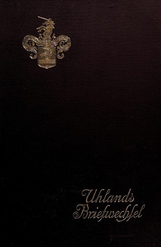 Cover for Uhlands Briefwechsel
