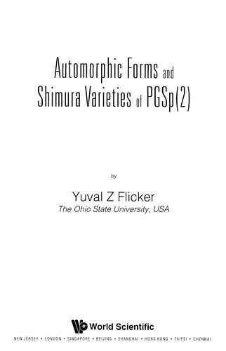 Cover for Automorphic forms and Shimura varieties of PGSp (2)