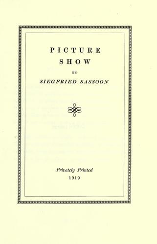 Cover for Picture show