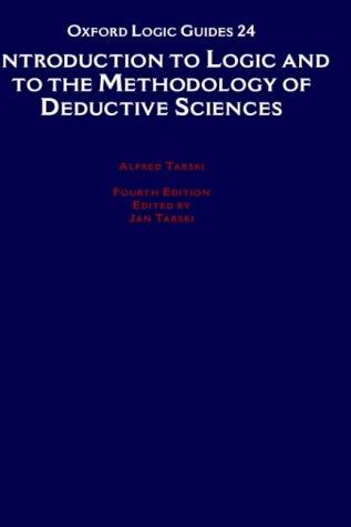 Cover for Introduction to logic and to the methodology of the deductive sciences