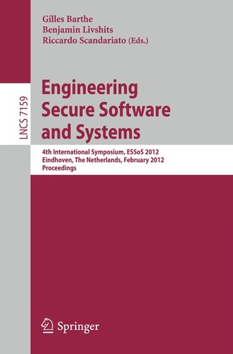 Cover for Engineering Secure Software and Systems