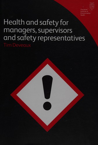 Cover for Health and safety for managers, supervisors and safety representatives