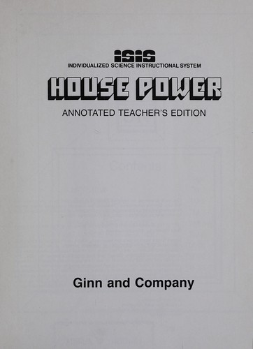 Cover for House power