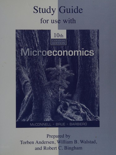 Cover for Study guide for use with Microeconomics, 10th Canadian edition