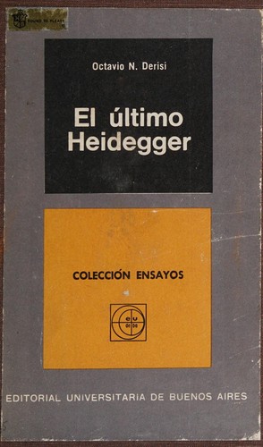 Cover for El último Heidegger