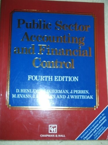 Cover for Public sector accounting and financial control