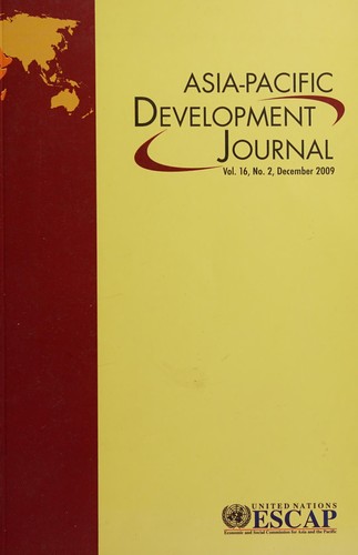 Cover for Asia-Pacific development journal