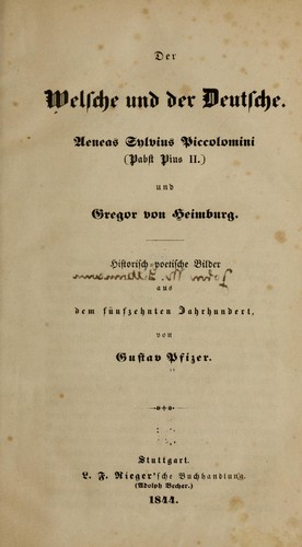 Cover for Der Welsche und der Deutsche