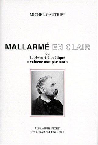 Cover for Mallarmé en clair