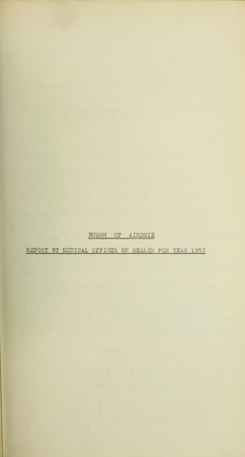 Cover for [Report 1952]