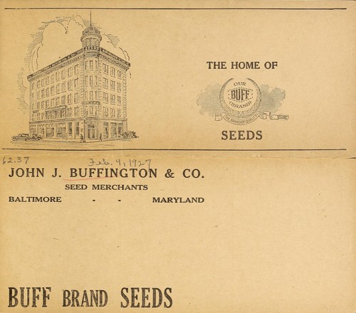 Cover for Buff brand seeds