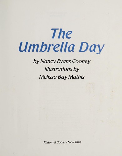 Cover for The umbrella day
