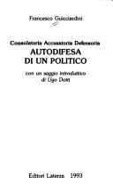 Cover for Autodifesa di un politico