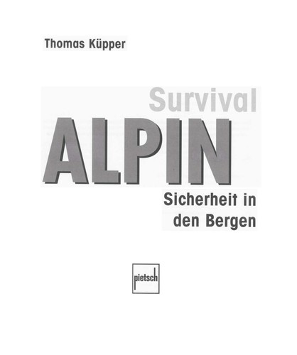 Cover for Survival Alpin
