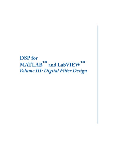 Cover for DSP for MATLAB and LabVIEW
