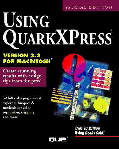 Cover for Using QuarkXpress 3.3 for Macintosh