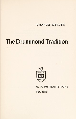 Cover for The Drummond tradition.