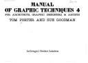 Cover for Manual of graphic techniques 4