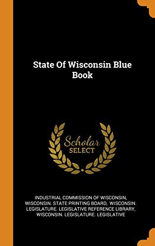 Cover for State Of Wisconsin Blue Book