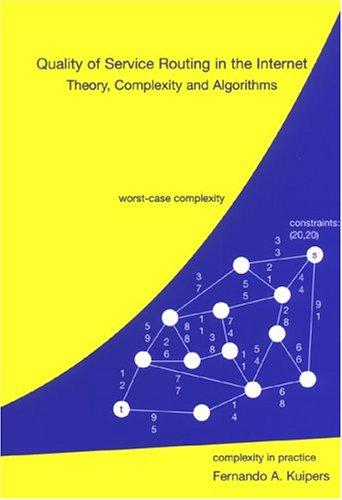 Cover for Quality Of Service Routing In The Internet