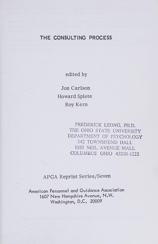 Cover for Consulting Process