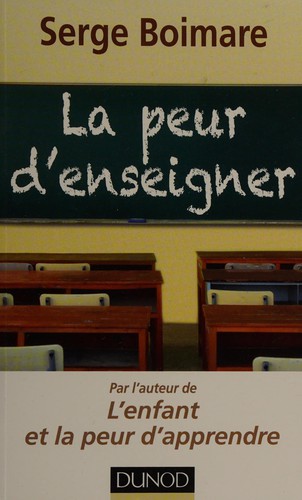 Cover for La peur d'enseigner