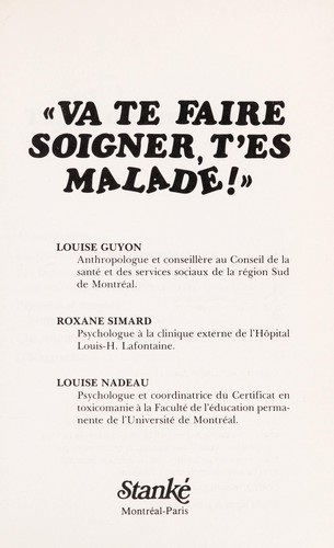 Cover for "Va te faire soigner, t'es malade!"