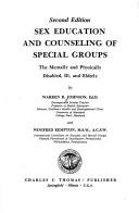 Cover for Sex education and counseling of special groups