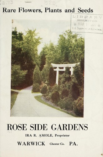 Cover for Rare flowers, plants and seeds