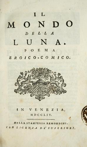 Cover for Il mondo della luna