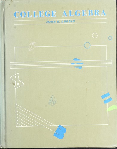 Cover for College algebra