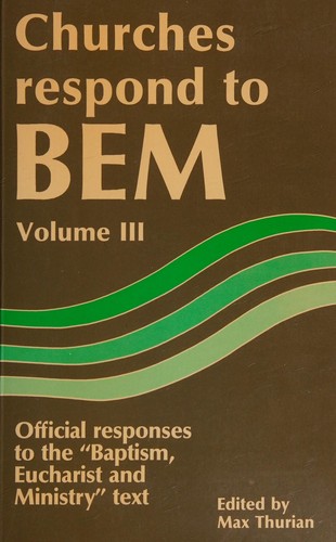 Cover for Churches respond to BEM