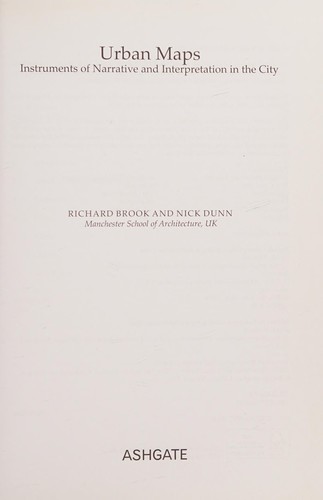 Cover for Urban maps