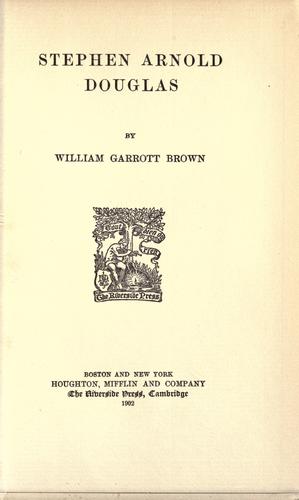 Cover for Stephen Arnold Douglas