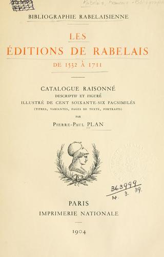 Cover for Bibliographie Rabelaisienne.