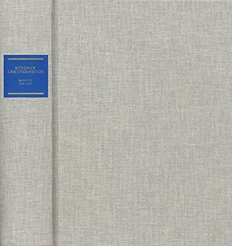 Cover for Bundner Urkundenbuch 1370-1385