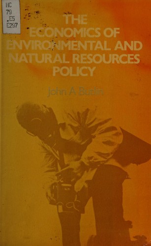 Cover for Economics of environmental and natural resources policy