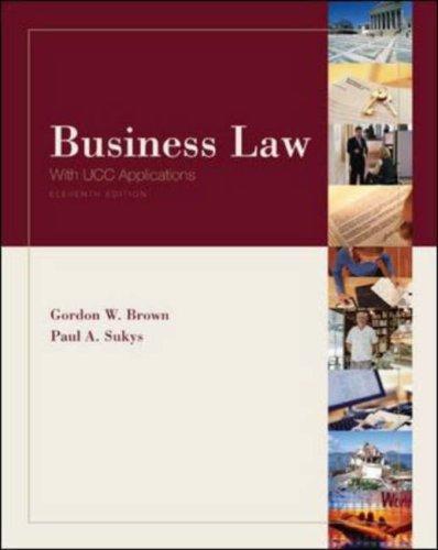 Cover for Business Law with UCC Applications (Eleventh Edition)