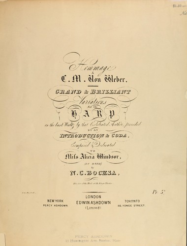 Cover for Grand & brilliant variations for the harp