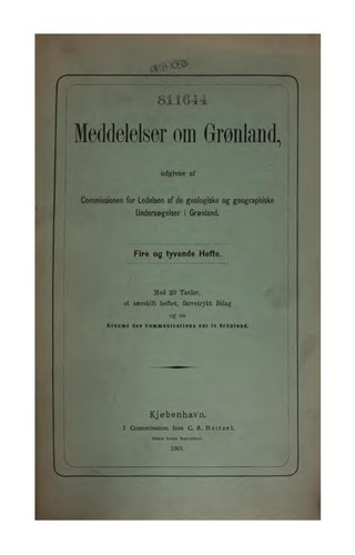 Cover for Meddelelser om Grønland